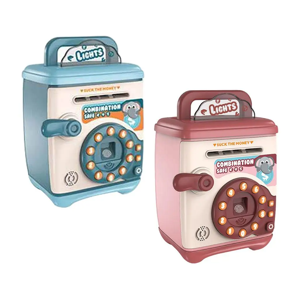 Electronic Multifunctional Battery Powered Voice Prompts Piggy Bank for Boys