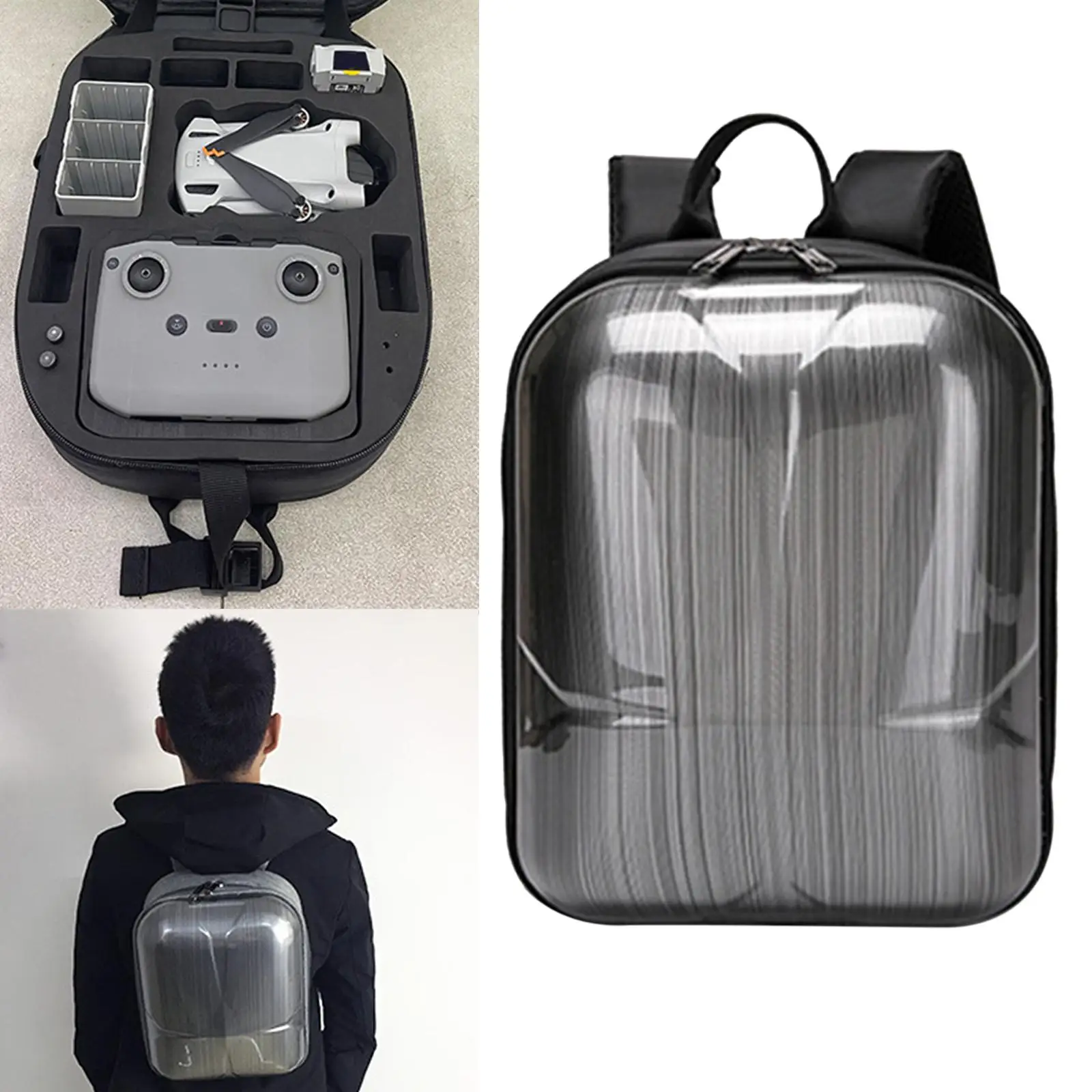 Hard Storage Carrying Case Backpack Protective Box Water Resistant Drone Body Storage for DJI Mini 3 Pro Drone Remote Controller