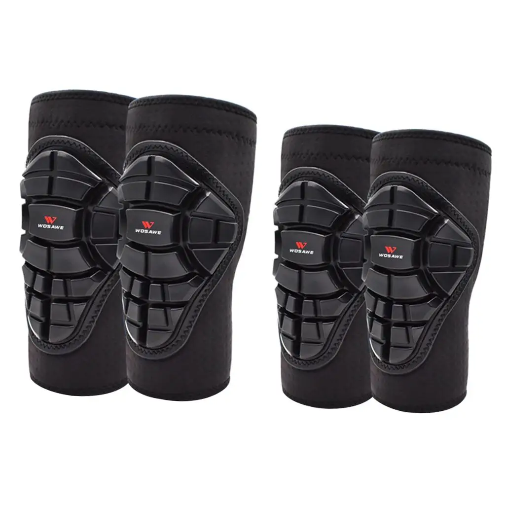 Kids/Youth Knee Pad Elbow Pads Guards Padded Wrap Protective Gear Set for Multi Size Fits Most