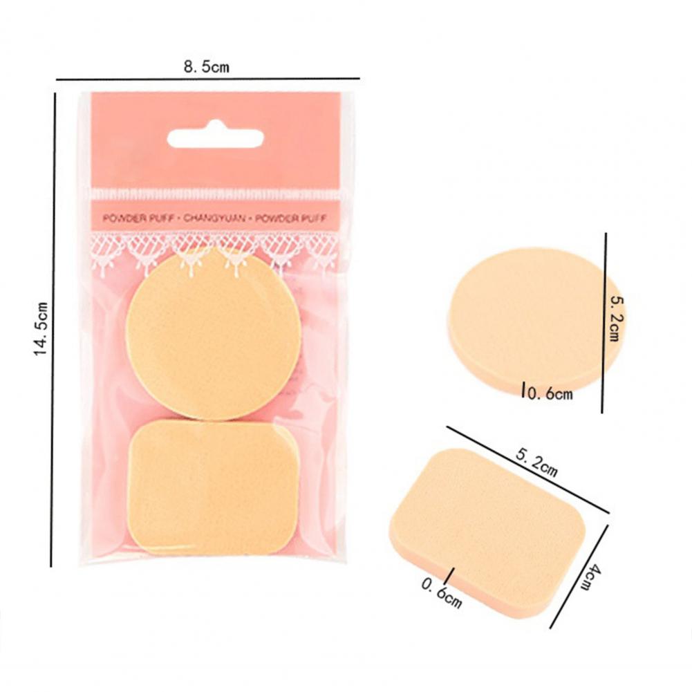 Set Facial Powder Foundation Puff Professional Round Shape Portable Soft Cosmetic Puff Makeup Foundation Sponge Beauty