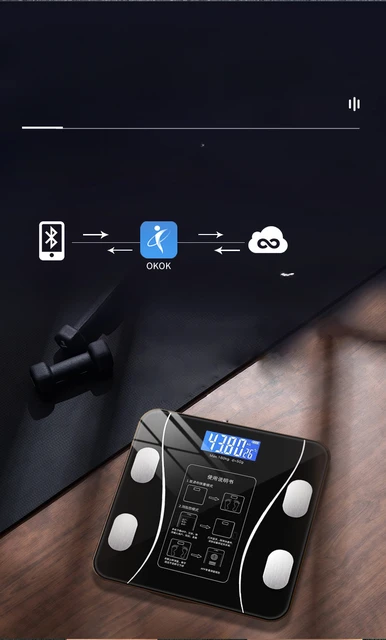 Smart Bluetooth weight scale multi-functional human electronic scale home  professional fat measurement height weight