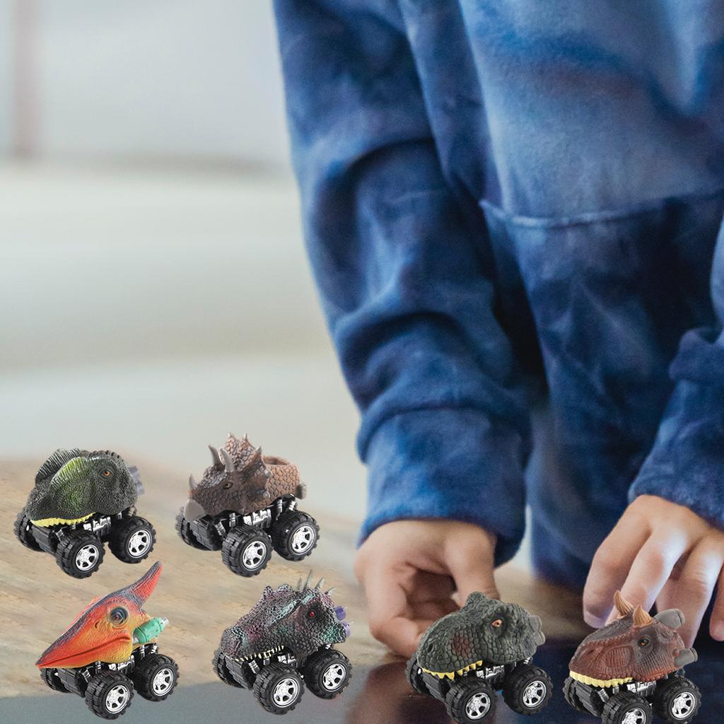 Dinosaurs Pull Back Car Toy Monster Truck Dinosaur Model for Children's Day Gift