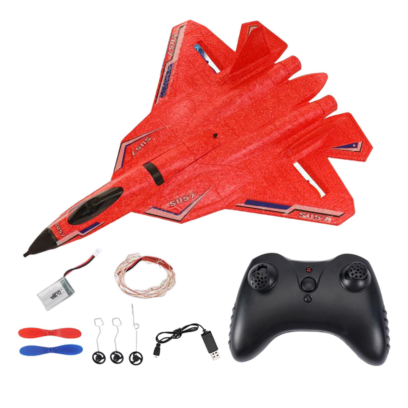 2CH EPP Foam RC Aircraft Fixed-Wing SU-57 Glider Waterproof Sea Land Air Flying Easy to Control for Beginner