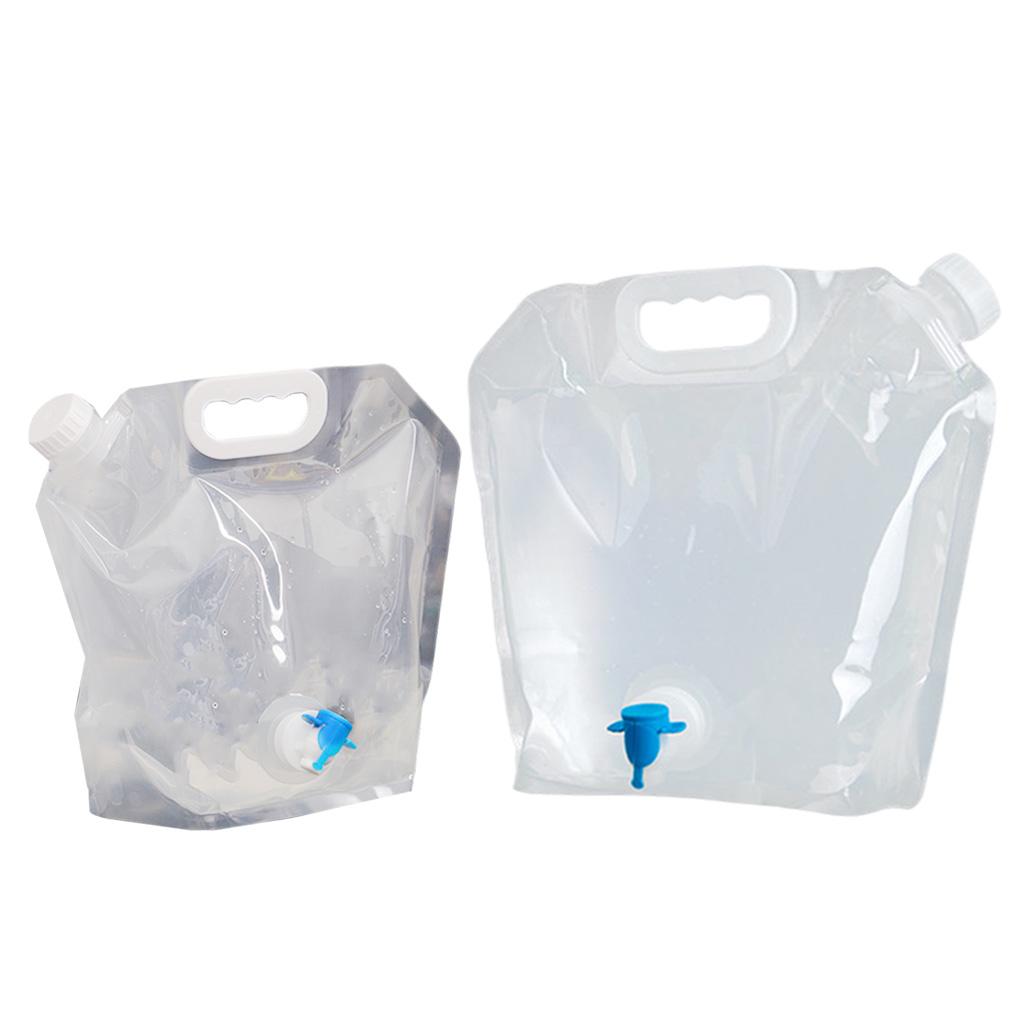 Collapsible Water Tank Container Bag Bottle BPA Free with Spigot No-Leak Freezable Carrier for Picnic Camping Outdoor Hiking