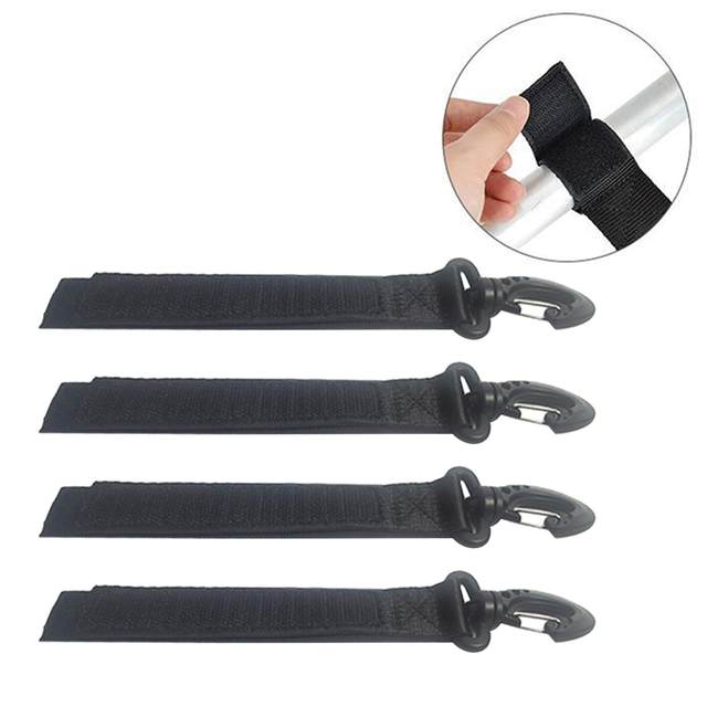 4 Pieces Kayak Paddle Holder Strap Fishing Rod Fixed Buckle Paddleboard Oars Keeper for Garden Marine Garage Watercraft