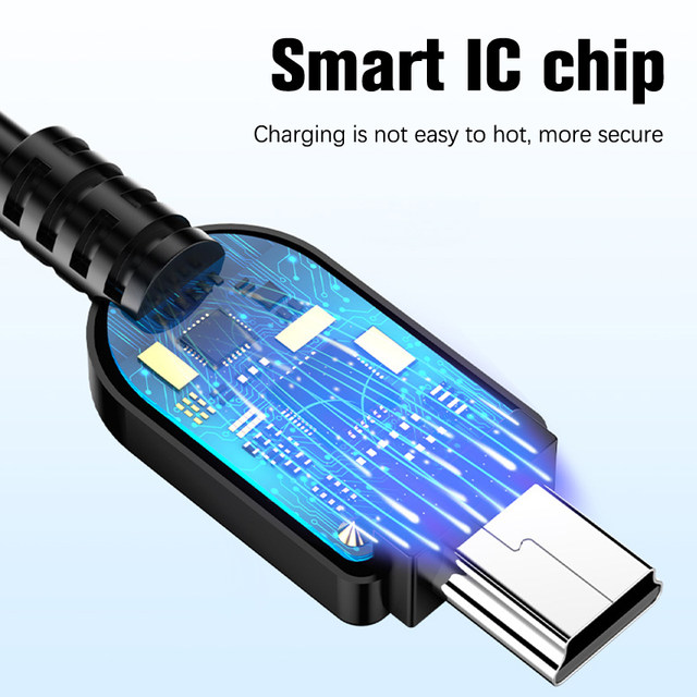 1/2/3M USB 2.0 5Pin Mini USB to USB A Fast Data Charger