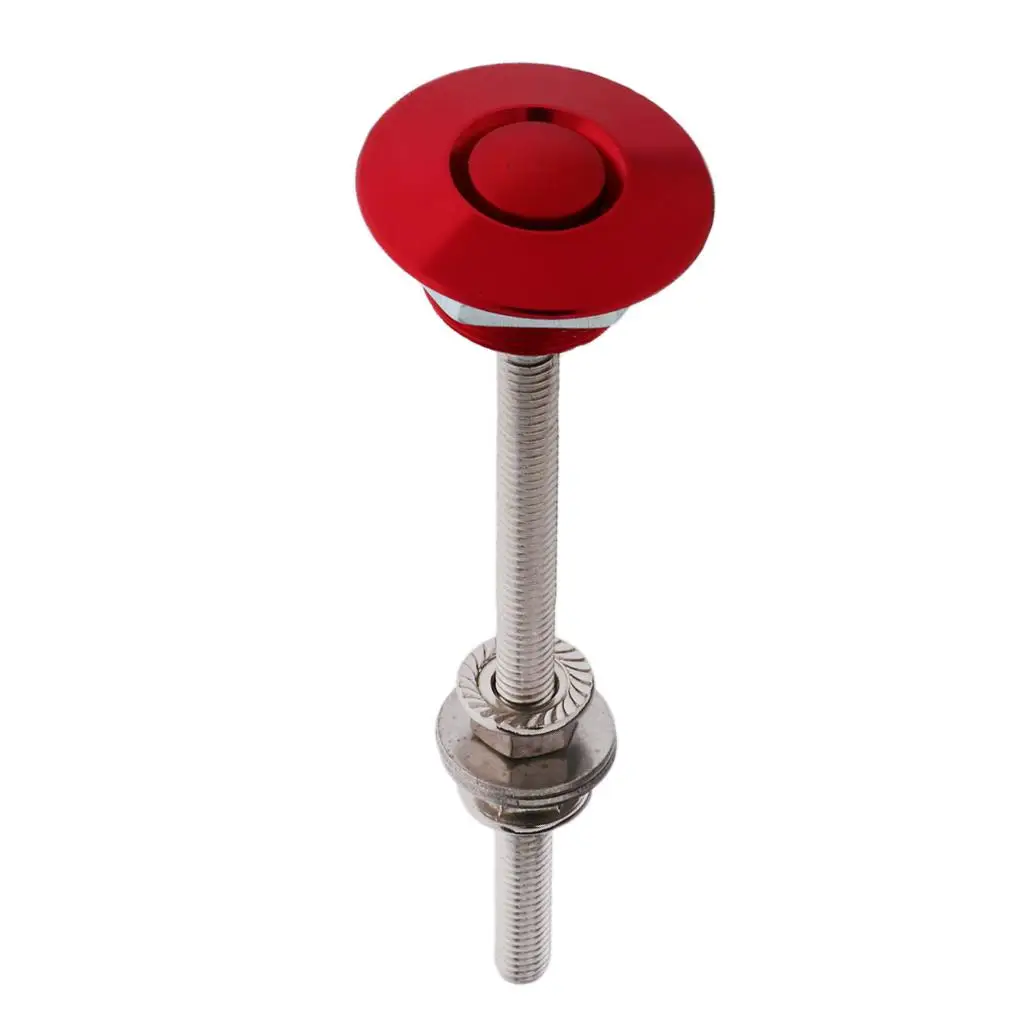  Latch Universal Push Button Low  Locking Pins  for Bumper or DIY (Red/Black)