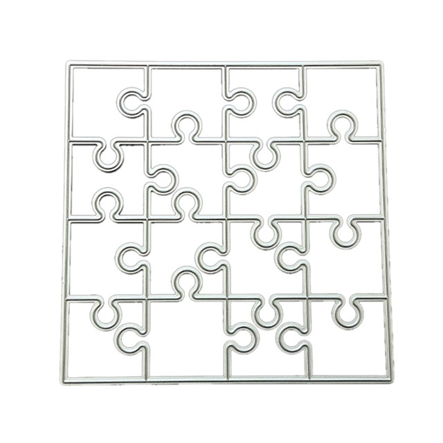 Puzzle Metal Cutting Dies Scrapbooking Stencil Die Cuts Card Embossing DIY  Photo Album Template Mold Decoration Craft - AliExpress