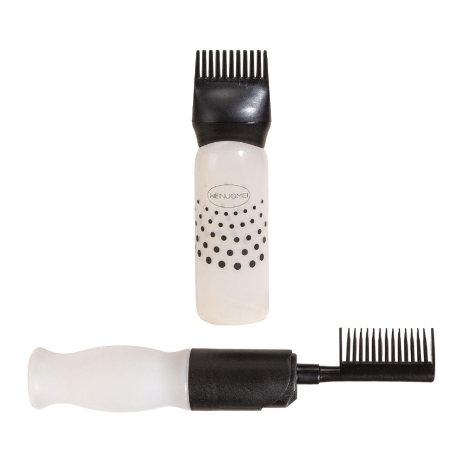 2 Pieces Root Comb Applicator Bottle Squeeze Bottle Empty 120ml Refillable Hair Dye Applicator Brush for Hair Care Lightweight