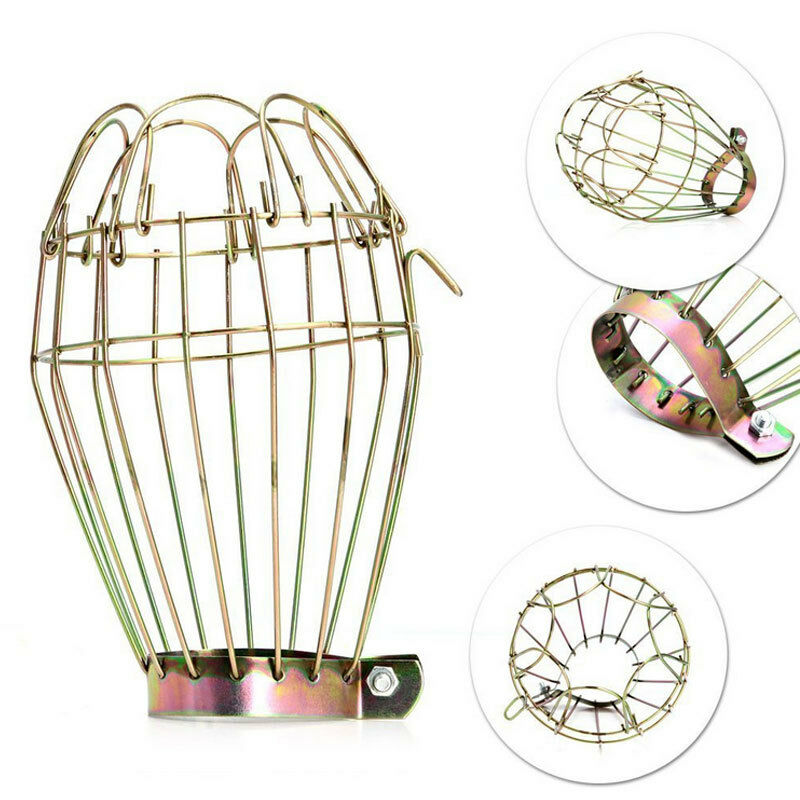 Description Picture 3 of itemMetal Lamp Bulb Guard Clamp Vintage Light Cage Hanging Industrial Lamp Covers Pendant Decor for Home Bar