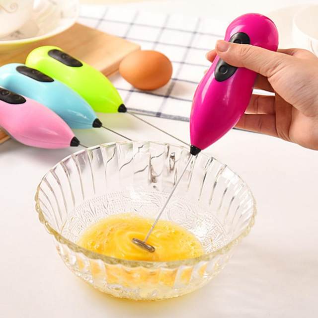 New Stainless Steel Household Electric Hand Mixer Mini Egg Beater Kitchen  Gadgets Milk Drink Electric Whisk Frother Foamer JU10 - AliExpress