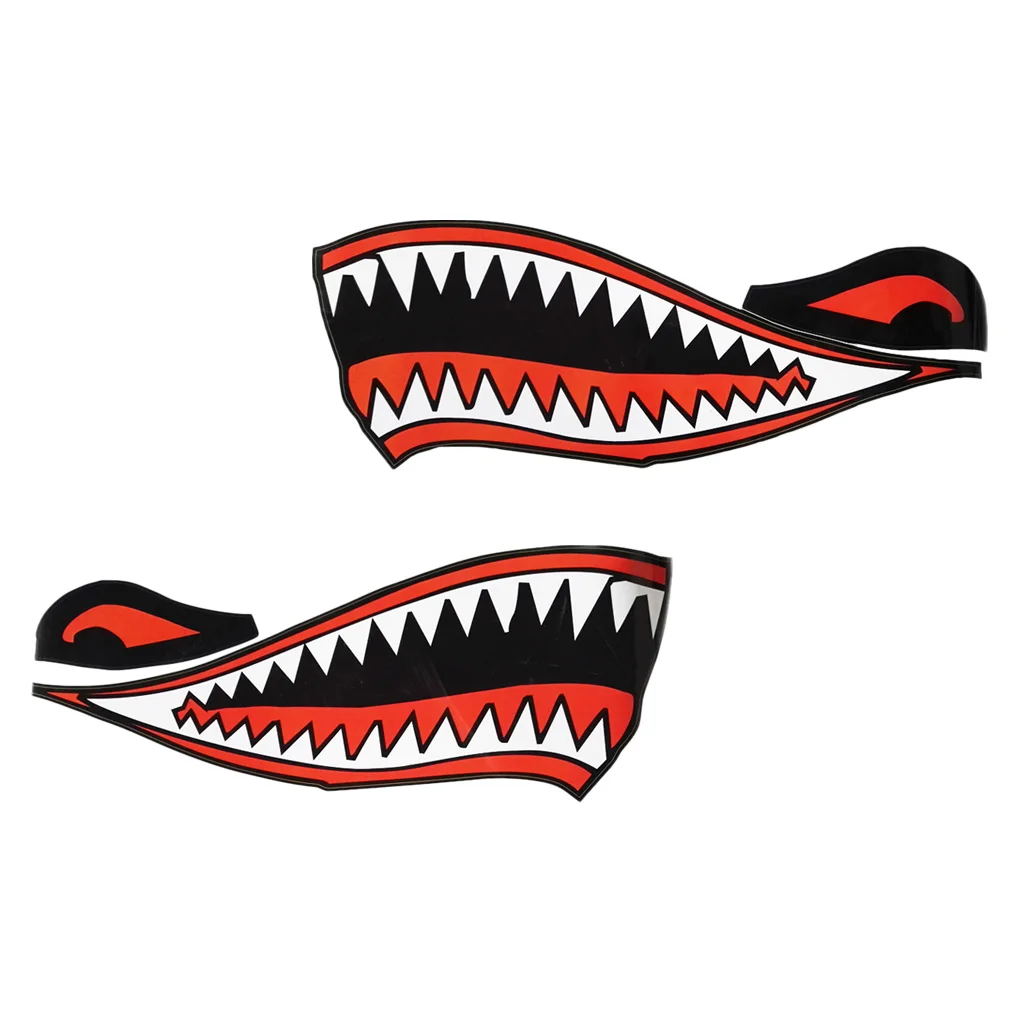 2Pcs Cool Mouth Decals Stickers for Kayak Canoe Boat Dinghy Car