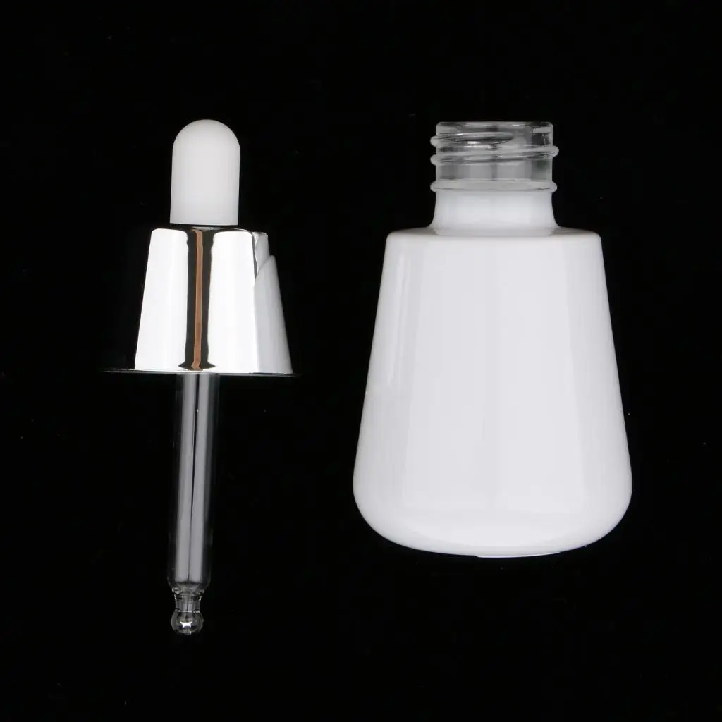 2pcs Empty Glass Liquid Bottle Containers with Glass Pipette Dropper Bottles