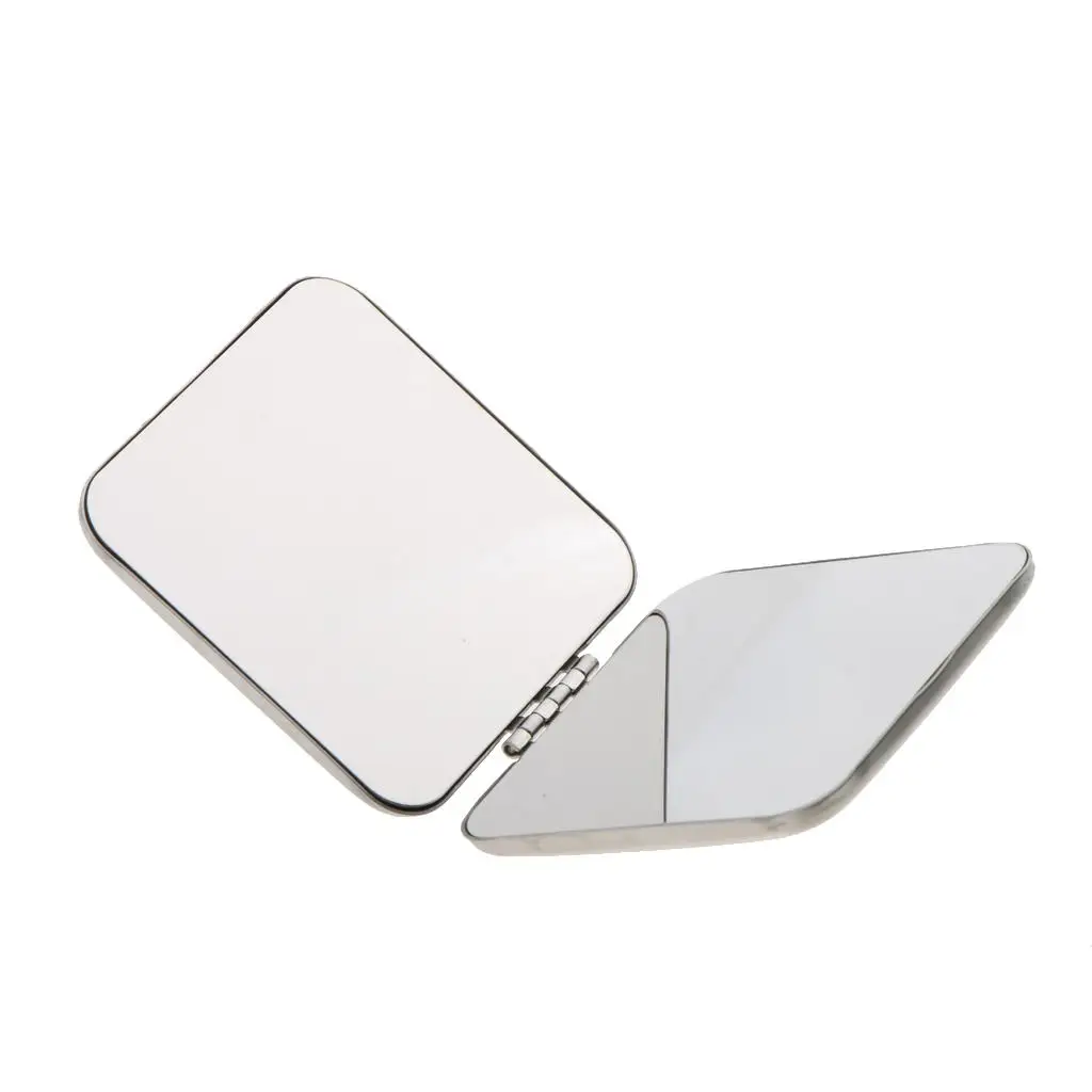 Compact Full Stainless Steel Makeup Mirror For Purse Magnifying
