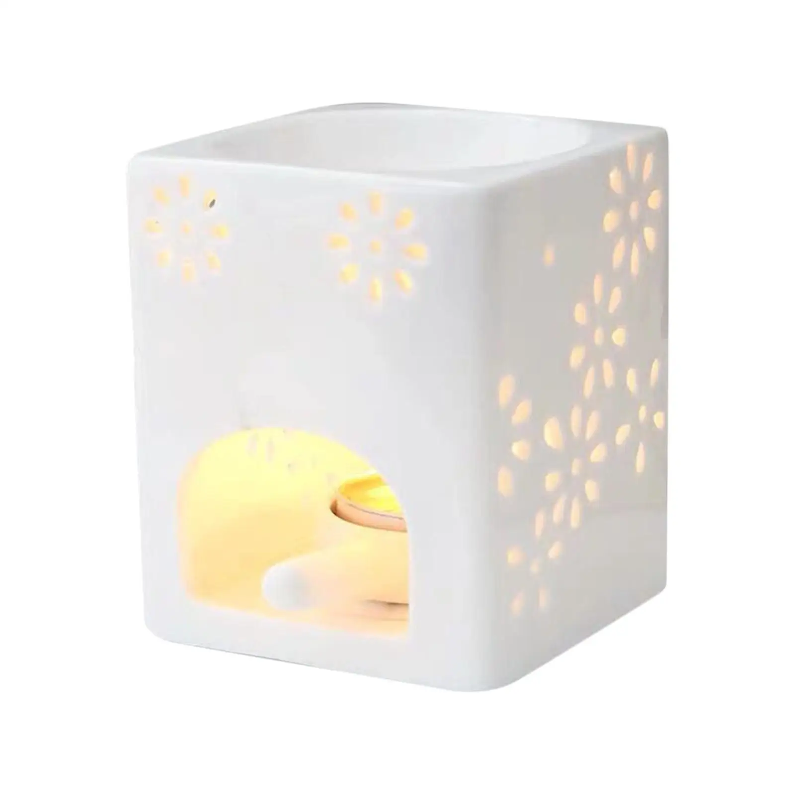 2x 1Pc Ceramic  Essential Oil Burner Fragrance Candle Holder Warmer