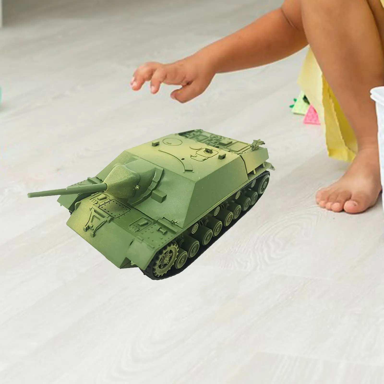 1/72 Tank Model, 4D Model DIY Assemble Tank Toy for Boy Children Kids Gifts