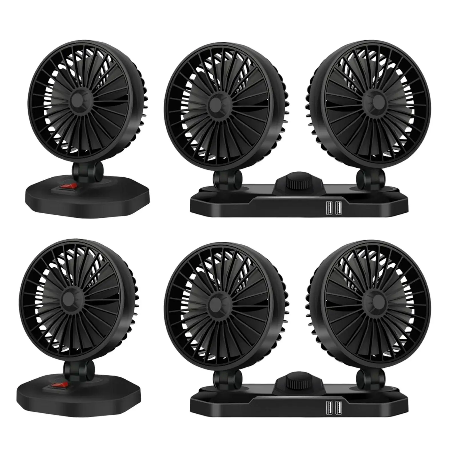 Car Cooling Fans Cooling air Fan for Dashdoard Vehicles Home