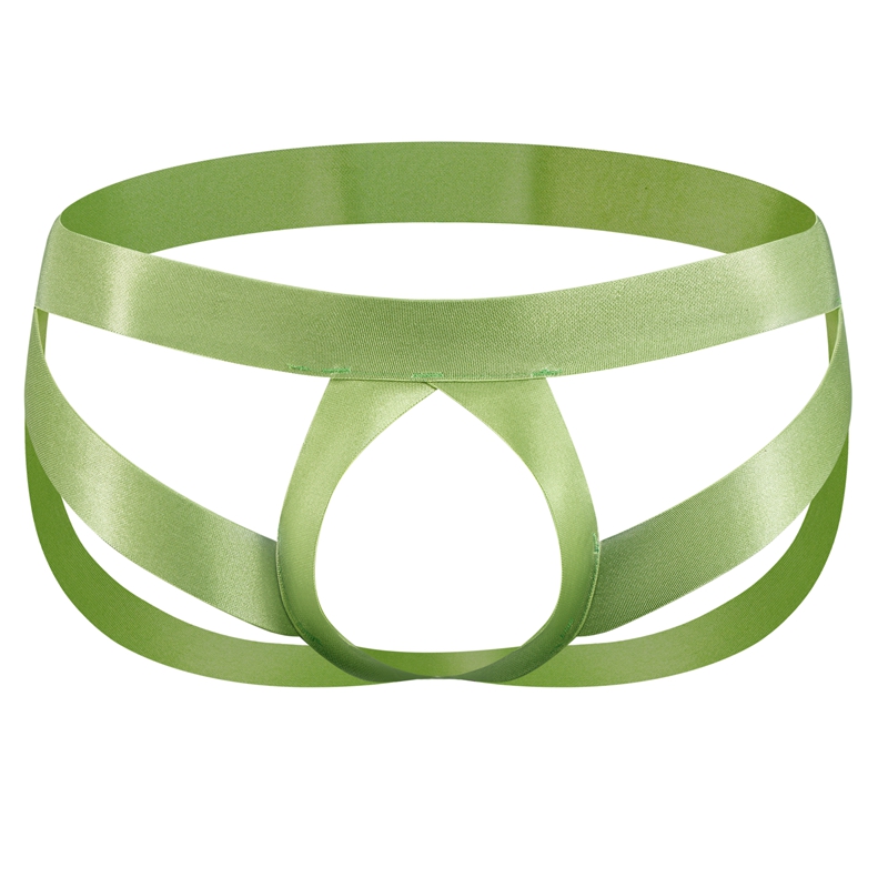 Description Picture 5 of itemMen's Low Waist Sexy Color Block G-Strings & Thongs Cockstraps Open Back Men Jockstrap Panties Cockring Pouch Gay Underwear