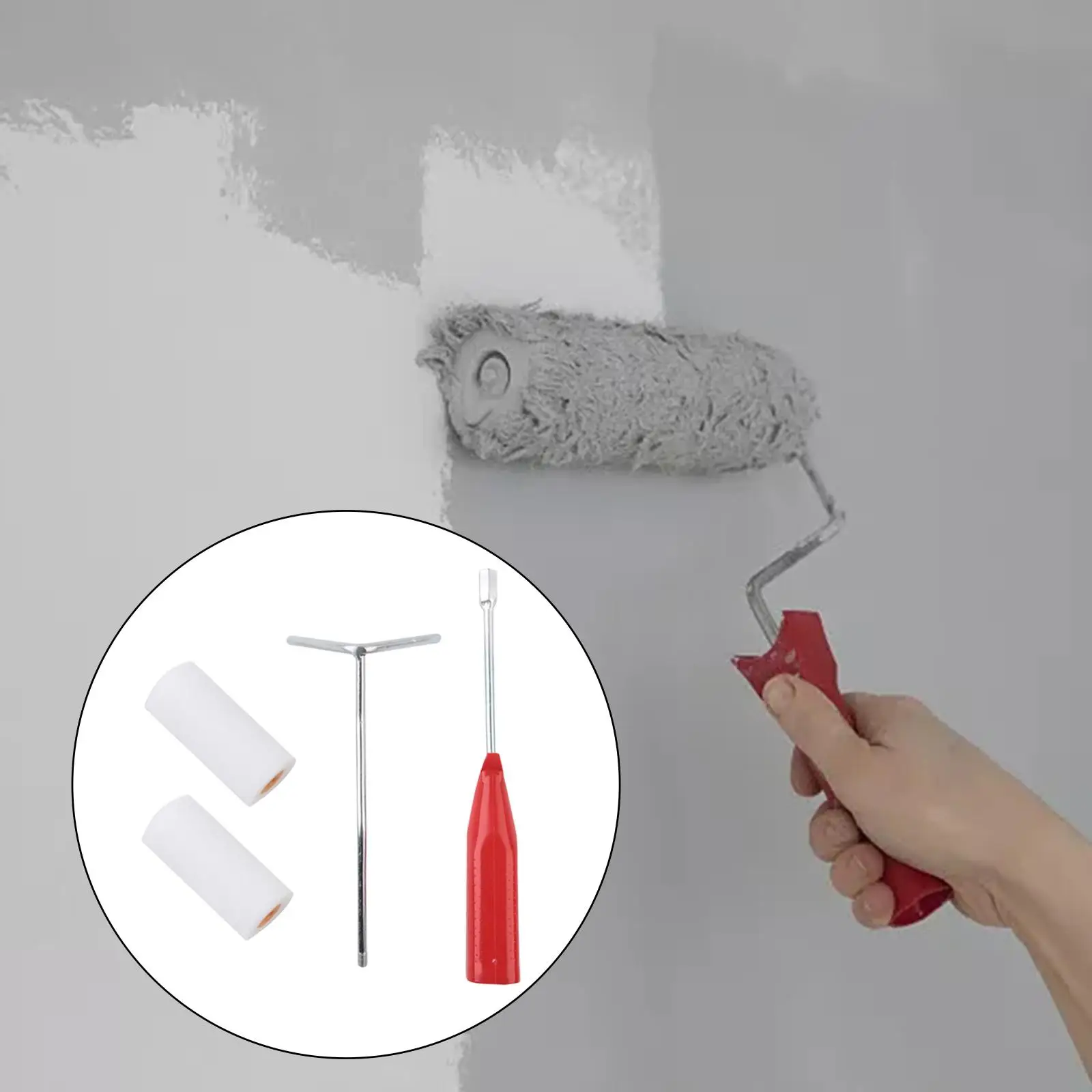 Multifunctional Painting Roller Paint Roller Brush Kit DIY Painting Tool Mural Brush for Walls Ceiling Home DIY Improvement