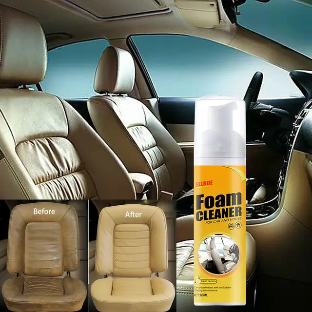 30/60/100ML Multi-Purpose Foam Cleaner Leather Clean Wash Car Interior  Ceiling Leather Seat Home Clean Strong Cleaning tools