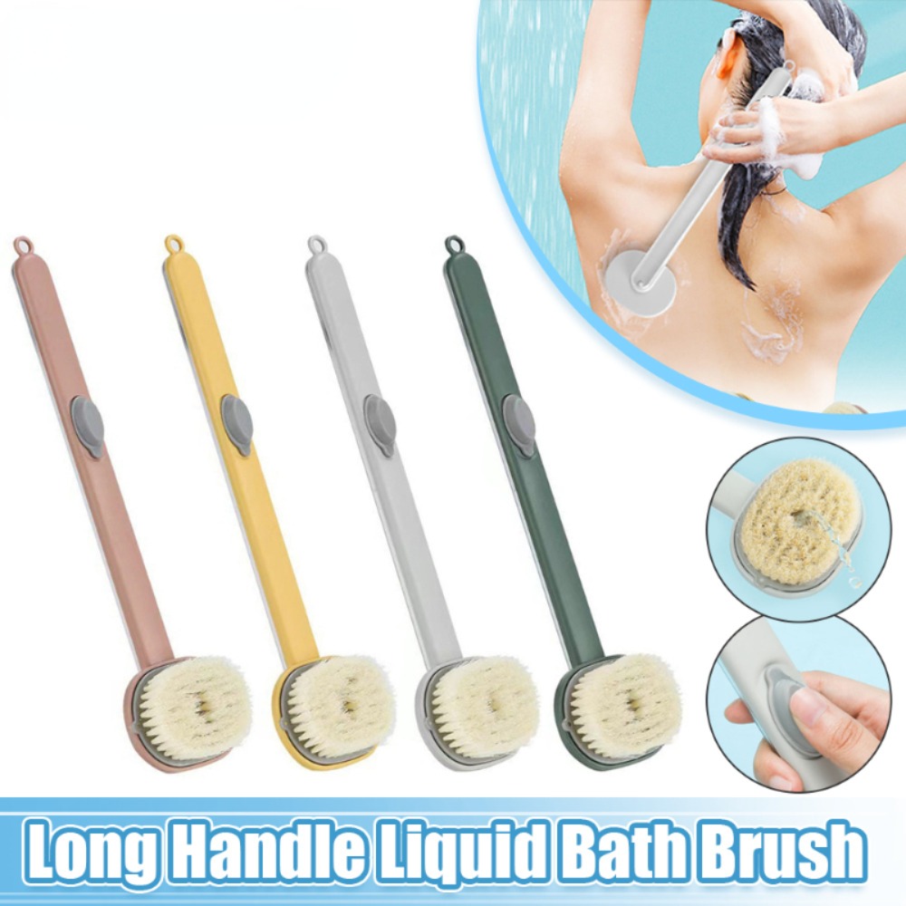 Best of Long Handle Liquid Bath Brush Back Body Bath Shower Sponge Bathroom Body Brushes Exfoliating Scrub Massager Skin Cleaning Tools Reviews & Tips