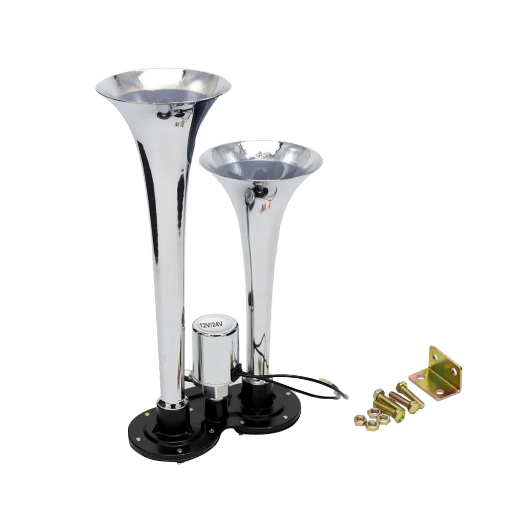 12V 150db Dual Trumpet Air with Compressor,  Loud Powerful Air