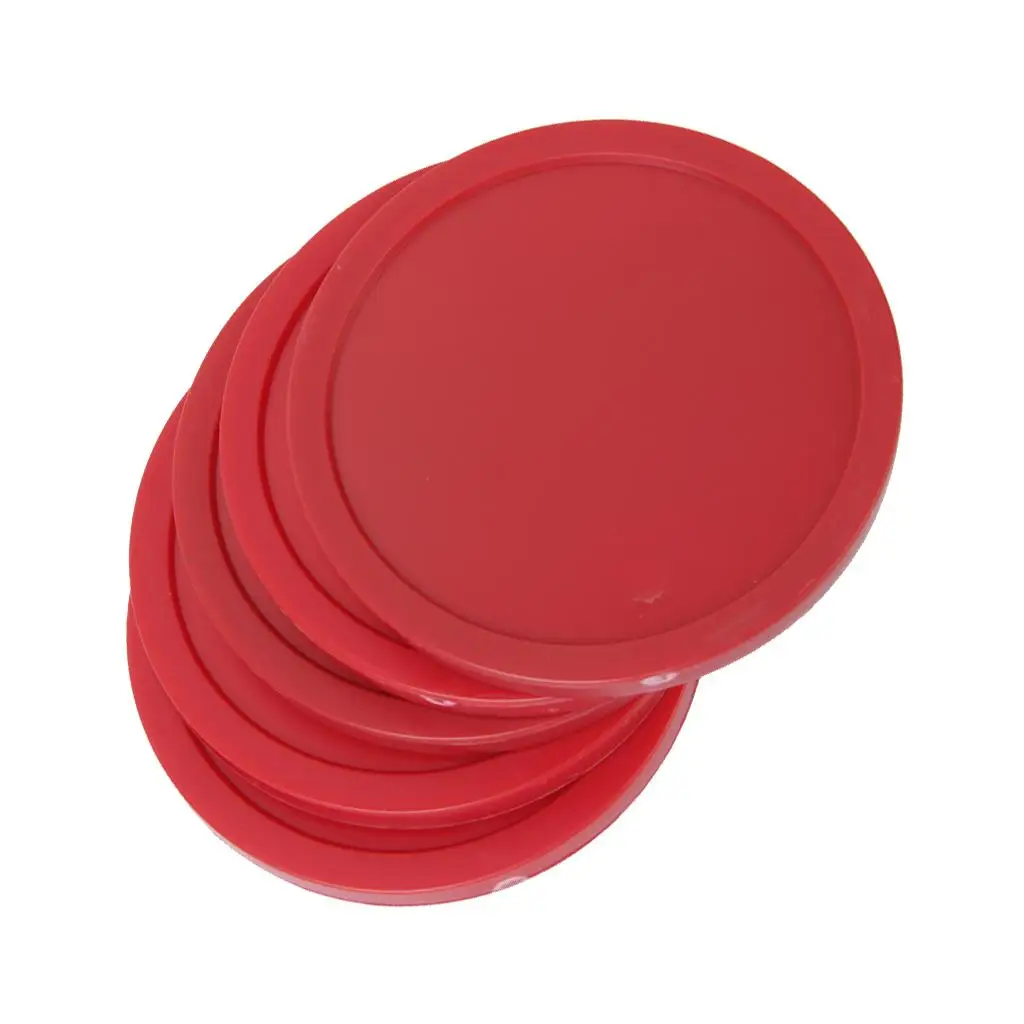 4 Pieces Air Hockey Table Arcade Game Pucks 82mm Red Dia. 82mm/3.22inch