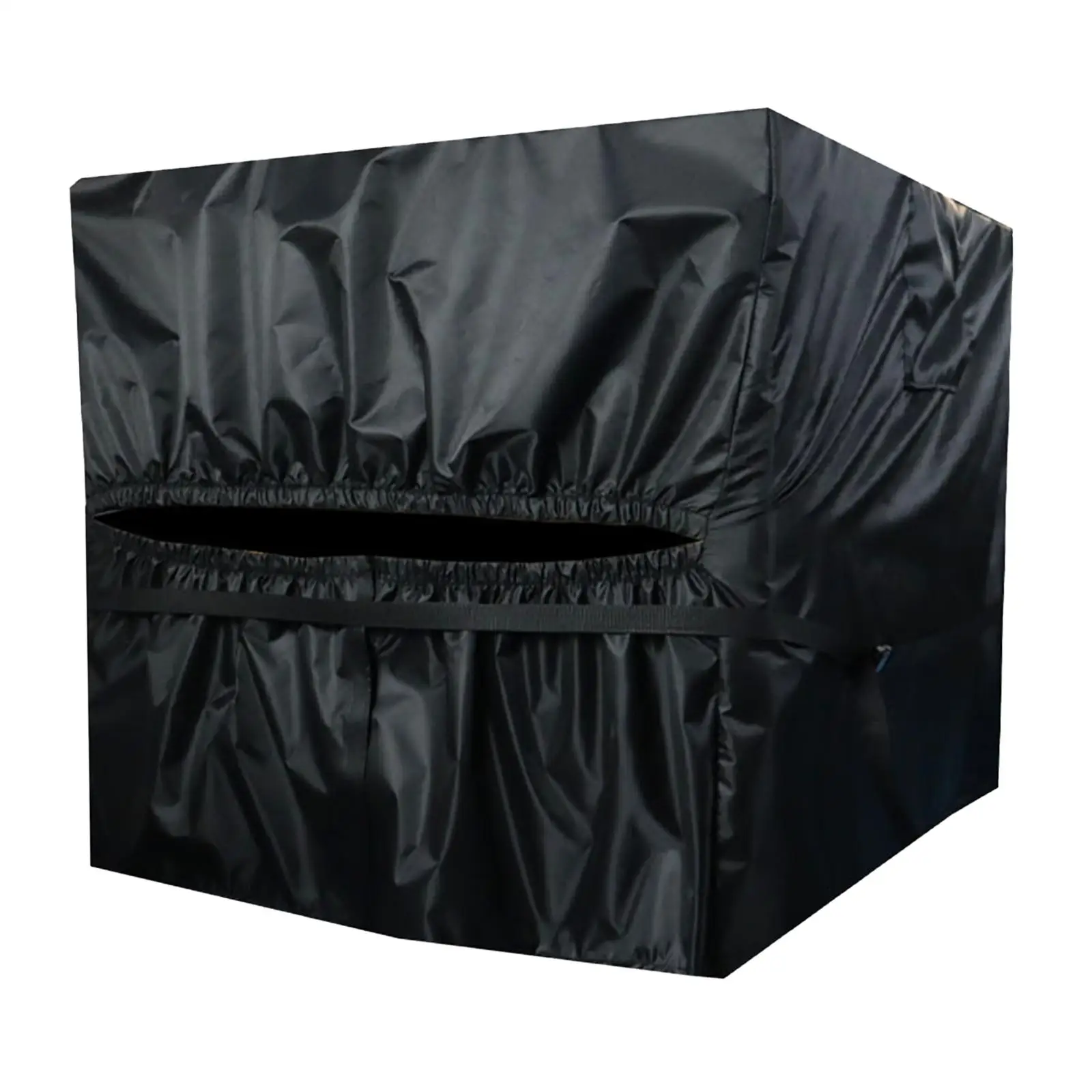 Pool Heater Cover Durable Furniture Covers Square Secure Fit Oxford Black Multifunction Dustproof for Outside Units for Outdoor