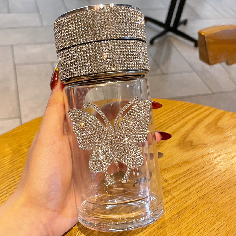 Temperature Detecting Rhinestone Water Bottle – BlingPink USA