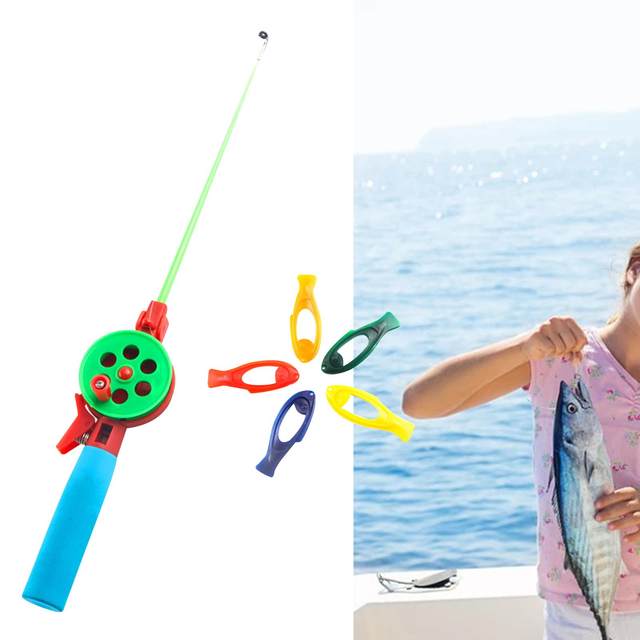 Children Ice Fishing Rod Mini Portable Mini Fishing Pole Lure Kids Fishing Tool for Outdoor Ice Fishing Kid Fishing Beach Kids