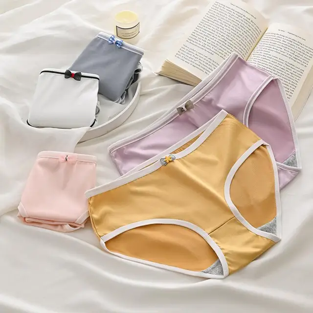 BZEL Women Seamless Underwear Large Size Panties Silk Satin Lingerie  Breathable Comfort Briefs Hot Sale Skin
