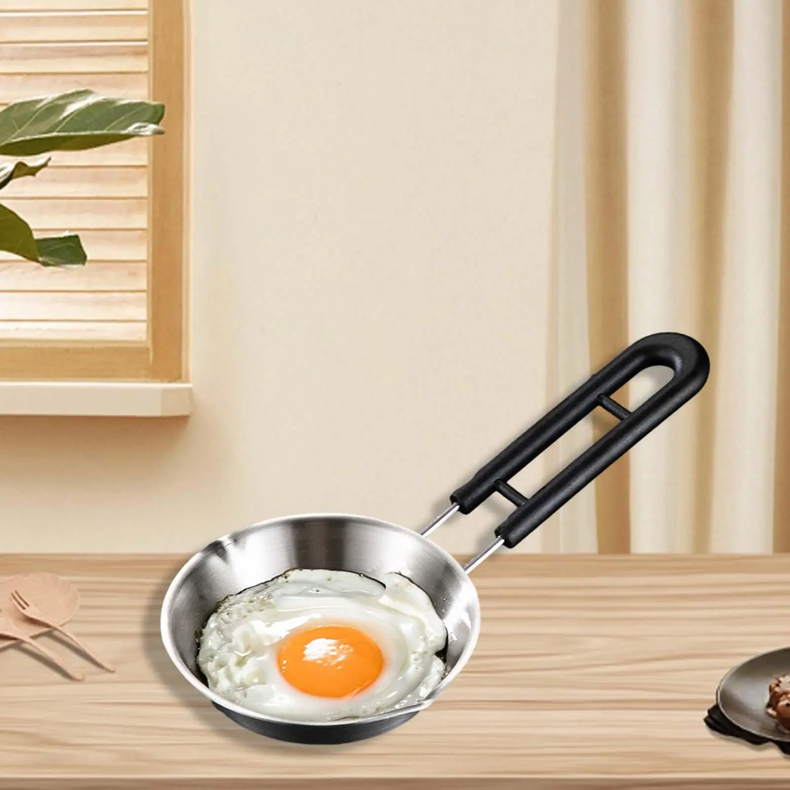 Mini Frying Pan Pancake Pan Butter Melting Pot Multipurpose Wok for Stove Top Induction Cooker Gas Stove RV Travel Outdoor