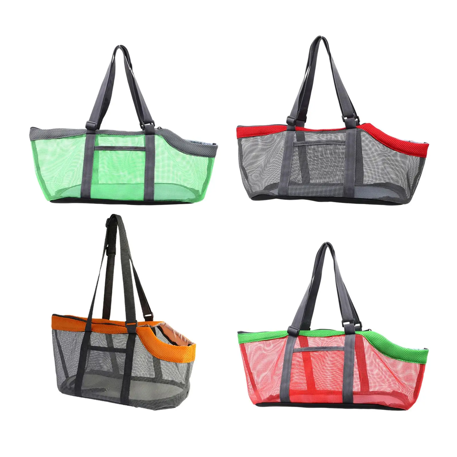 Shoulder Travel Bag with Side Pockets Portable Wear Resistant Pet Carrier Bag for Small Dogs Cat Bunny Walking Hiking Transport