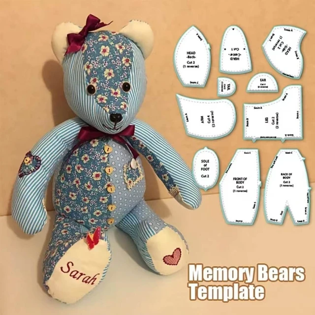 Memory Bear Template for Sewing Pattern, Memory Bear Template Ruler for  Cutting - AliExpress