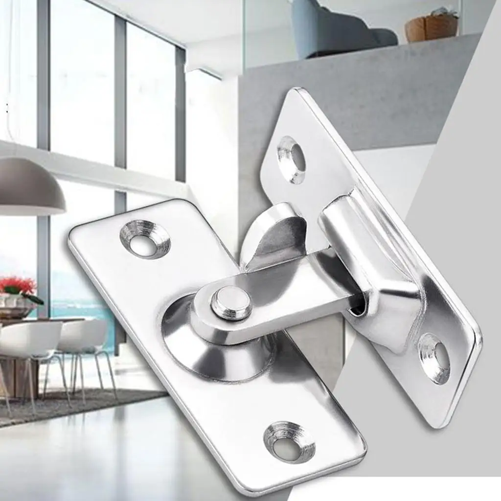 90 Degree Stainless Steel Door Latch Safety Sliding Door Lock