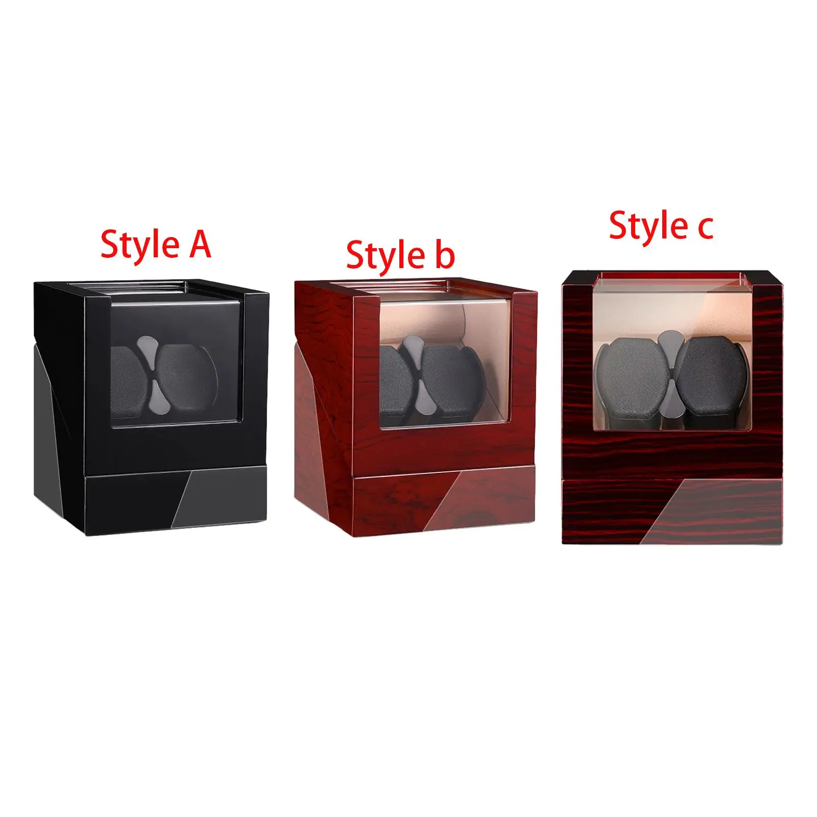 Double Watch Winders Jewelry Storage USB Motor Shaker Watch Winder Box Watch Display Box for Mechanical Watches Wristwatch Gifts