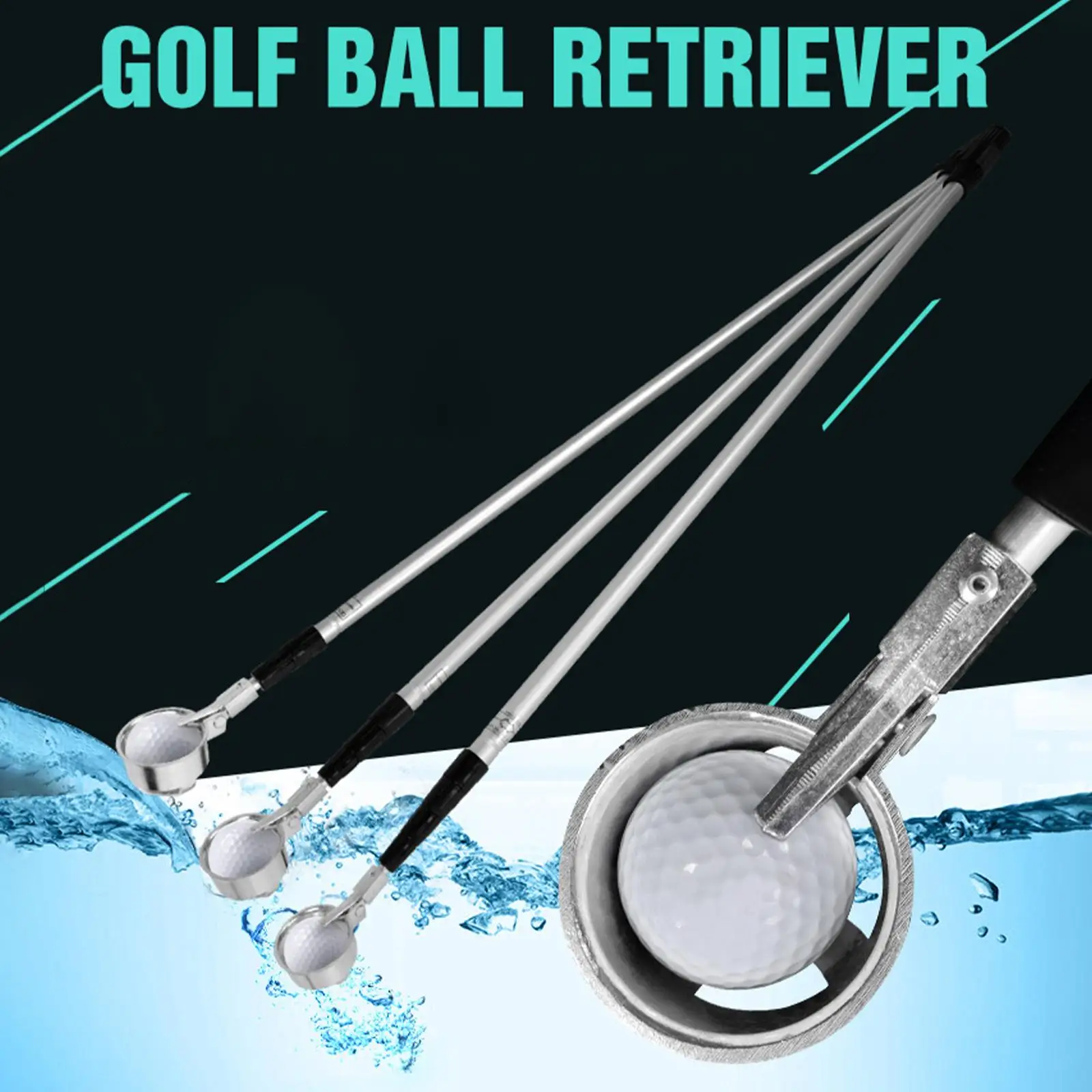 Golf Ball Retriever Retractable Grabber Telescopic Picker Golf Accessories