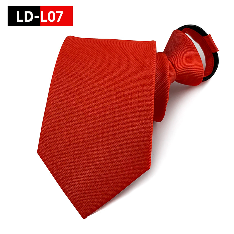 Einfarbige Krawatte mit Reißverschluss, 8 cm, Krawatten, Business für Herren, Gravatas, Taschentuch, Fliege, Herren-Hochzeitshemd-Accessoires – Detail 7