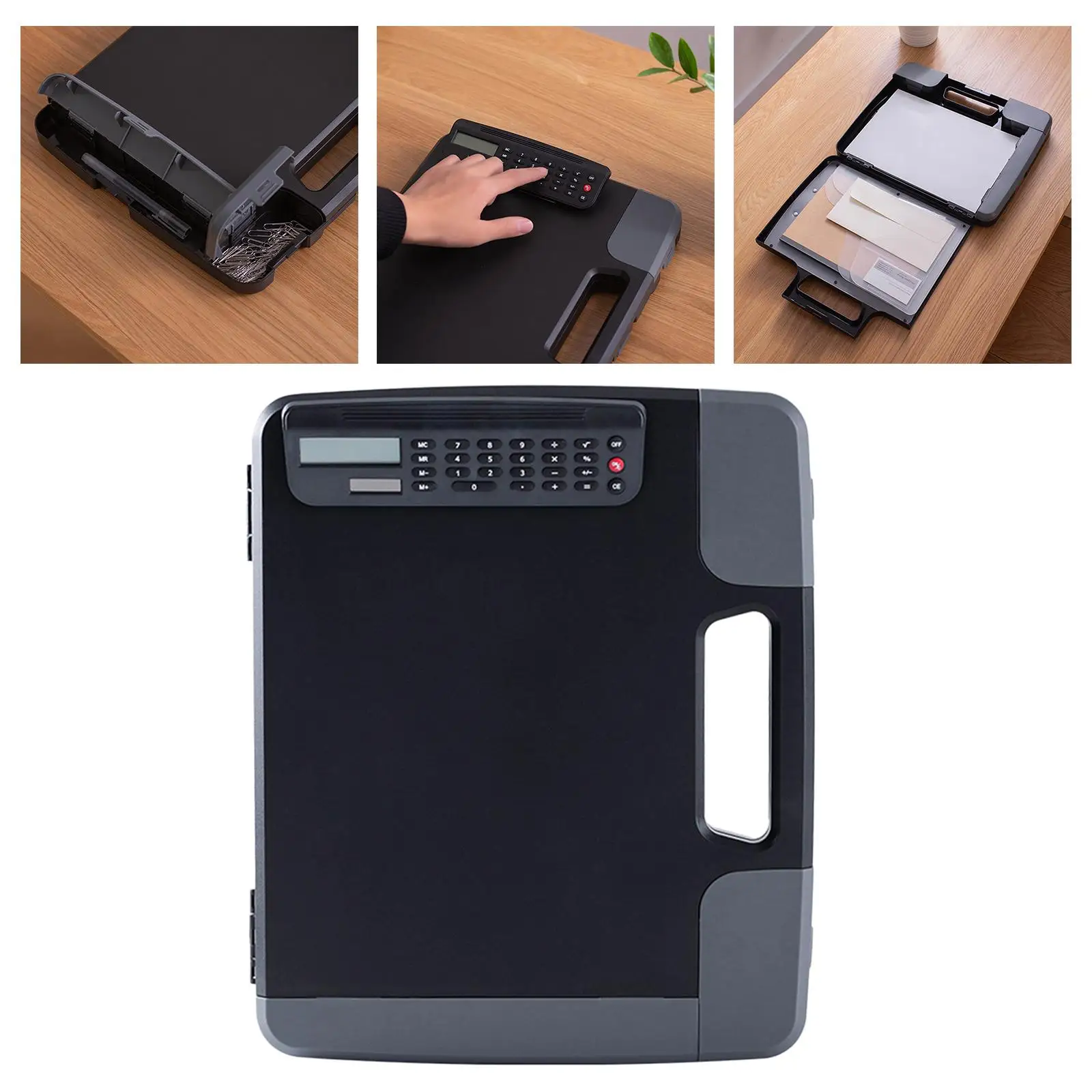 Document Clipboard with Calculator Writing Drawing Pad for Office Supplies