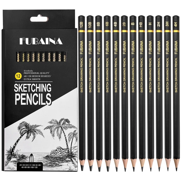 High-Quality 12/20Pack Graphite Sketching Pencils Complete 9B-9H Soft Pencil  Graphite Drawing Shading Matte Drawing Art Supplies - AliExpress