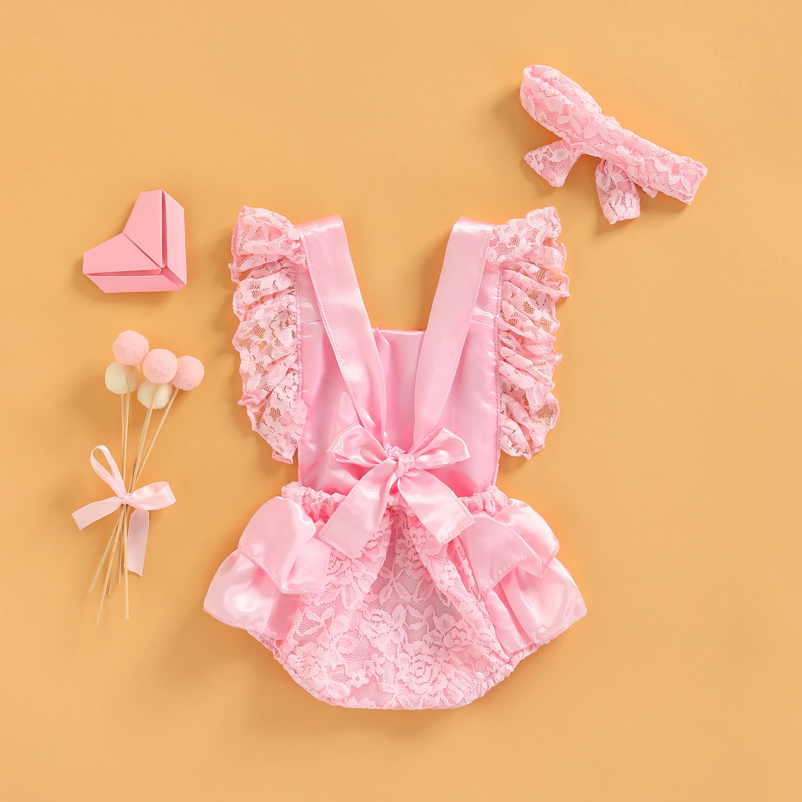 Ma&Baby 3-18M 1st Birthday Newborn Infant Baby Girls Romper Lace Ruffle Jumpsuit One Letter Overall Summer Clothing Costumes D01 customised baby bodysuits