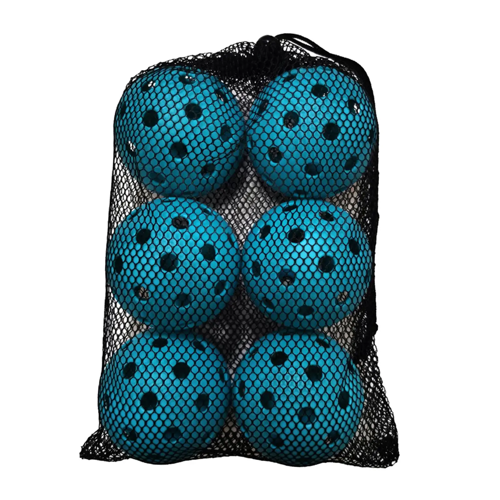 6Pack Outdoor Pickleball Balls 40 Holes Pickleball, High Elastic Durable Pickle Balls Set for All Style Paddle