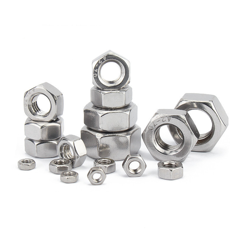 Description Picture 5 of item10pcs/lot 304 Stainless Steel Hex Hexagon Nuts DIN555 M2 M2.5 M3 M3.5 M4 M5 M6 M8 M10