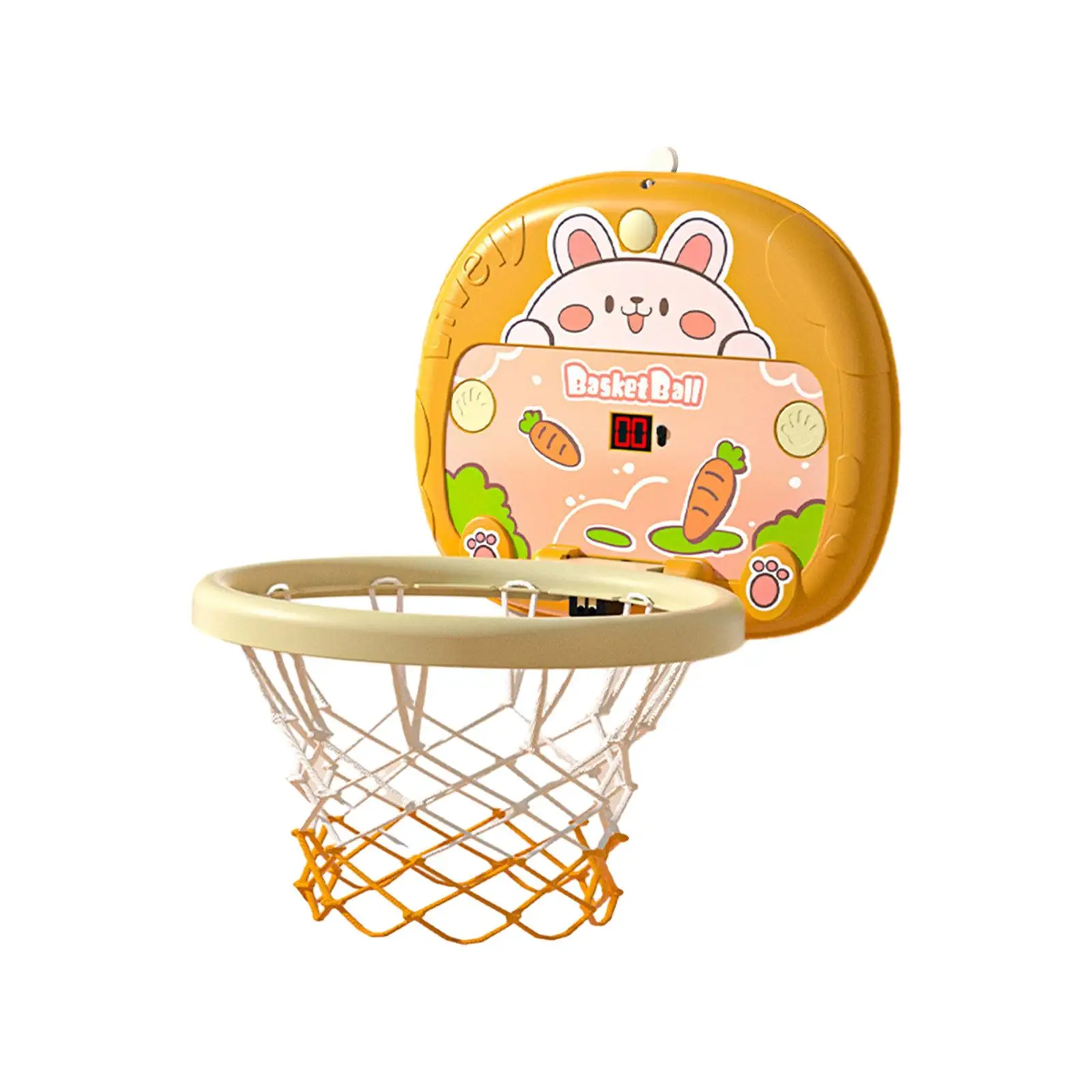 Indoor Mini Basketball Hoop Indoor and Outdoor Portable Basketball Toy Interactive Toys for Door Office Wall Home Adults Gifts