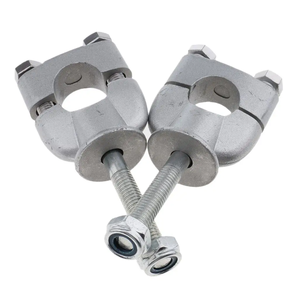 2 Pieces 7/8 Inch 22mm Handlebar Bar Mount Clamp for Motorcycle  Bike ATV