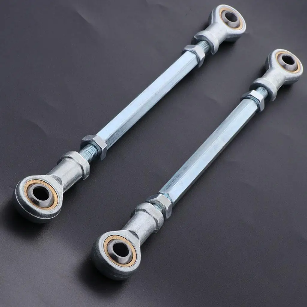2pcs Tie Rod Assembly with Tie Rod Ball Joints for ATV Steering Shaft Tie Rods