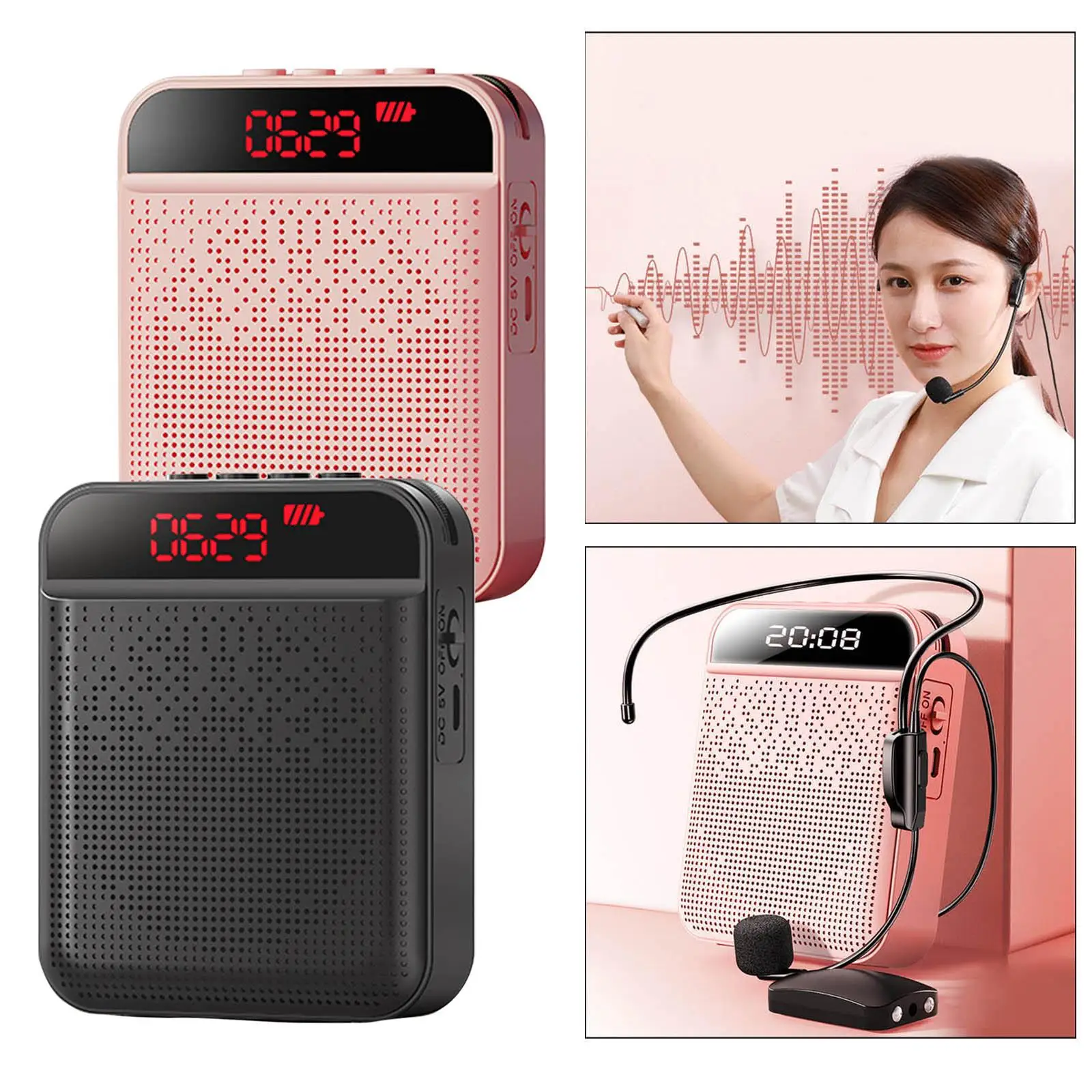 Voice Amplifier Personal Bluetooth 5.0 Speaker for Tour Guide Singing Presentation