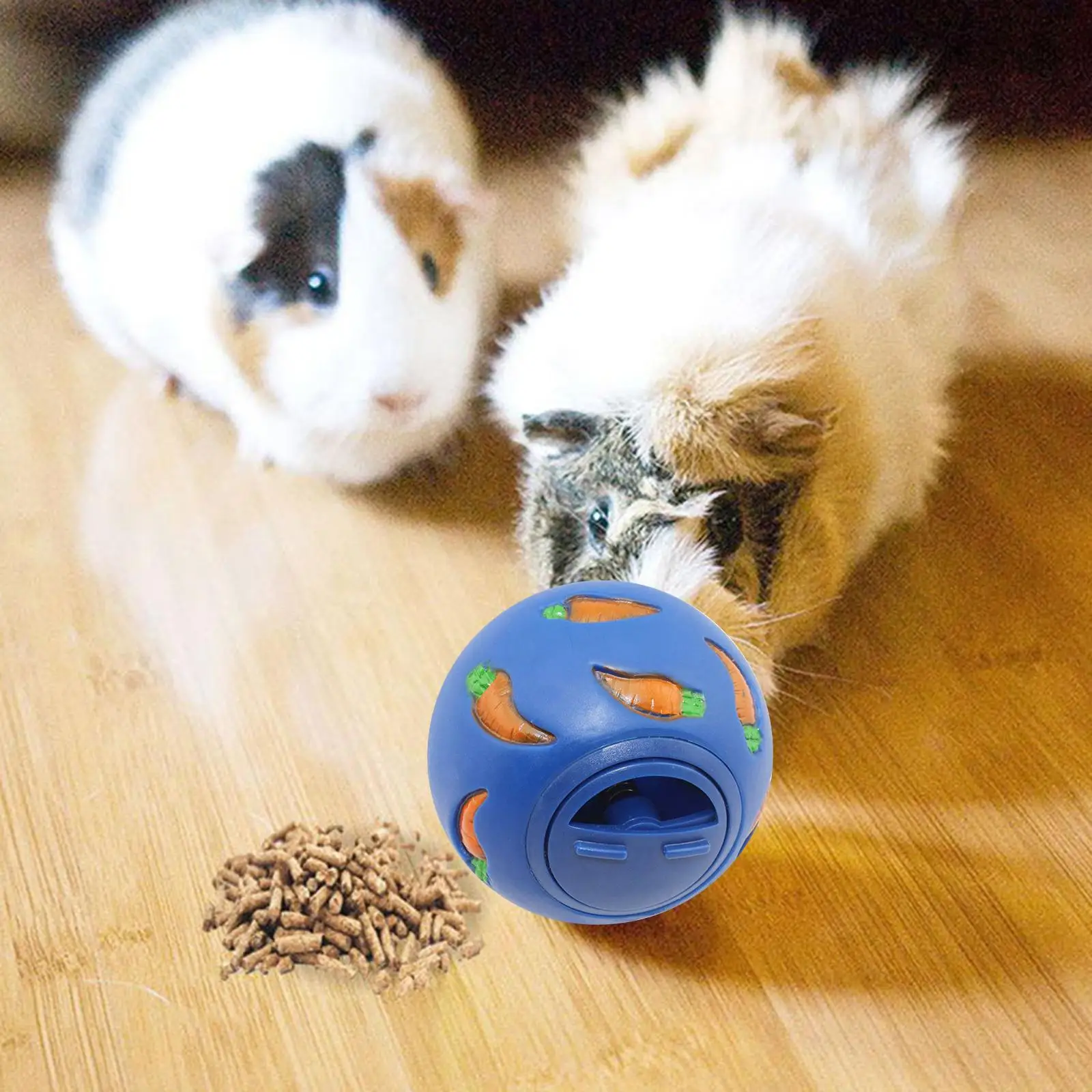 Bunny Treat Ball Snack Toy Ball Puzzle Toys Pet Slow Feeder Interactive Bunny Toy Feeding Toys Guinea Pig Kitten Rat