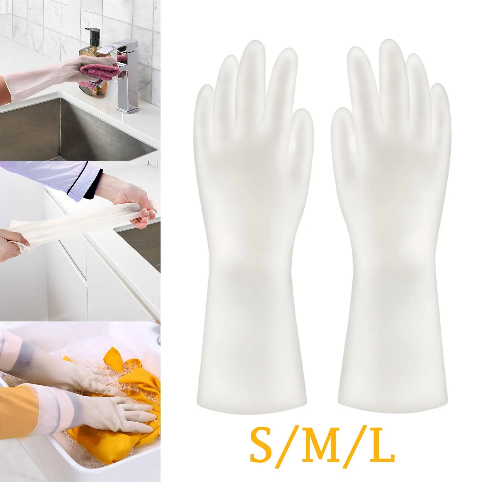 Reusable Household Gloves Non Slip Cleaning Housework Chores Gloves Washing Gloves for Gardening Clothes Washing Car Washing