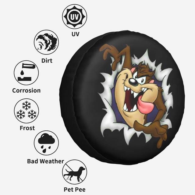 Funny Big Floppa Spare Wheel Tire Cover Case Bag Pouch for Mitsubishi  Pajero Cat Vehicle Accessories 14 15 16&q - AliExpress